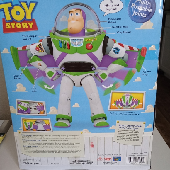 Rare still in box Pixar toy story buzz lightyear talking action figure new seale - Picture 2 of 11